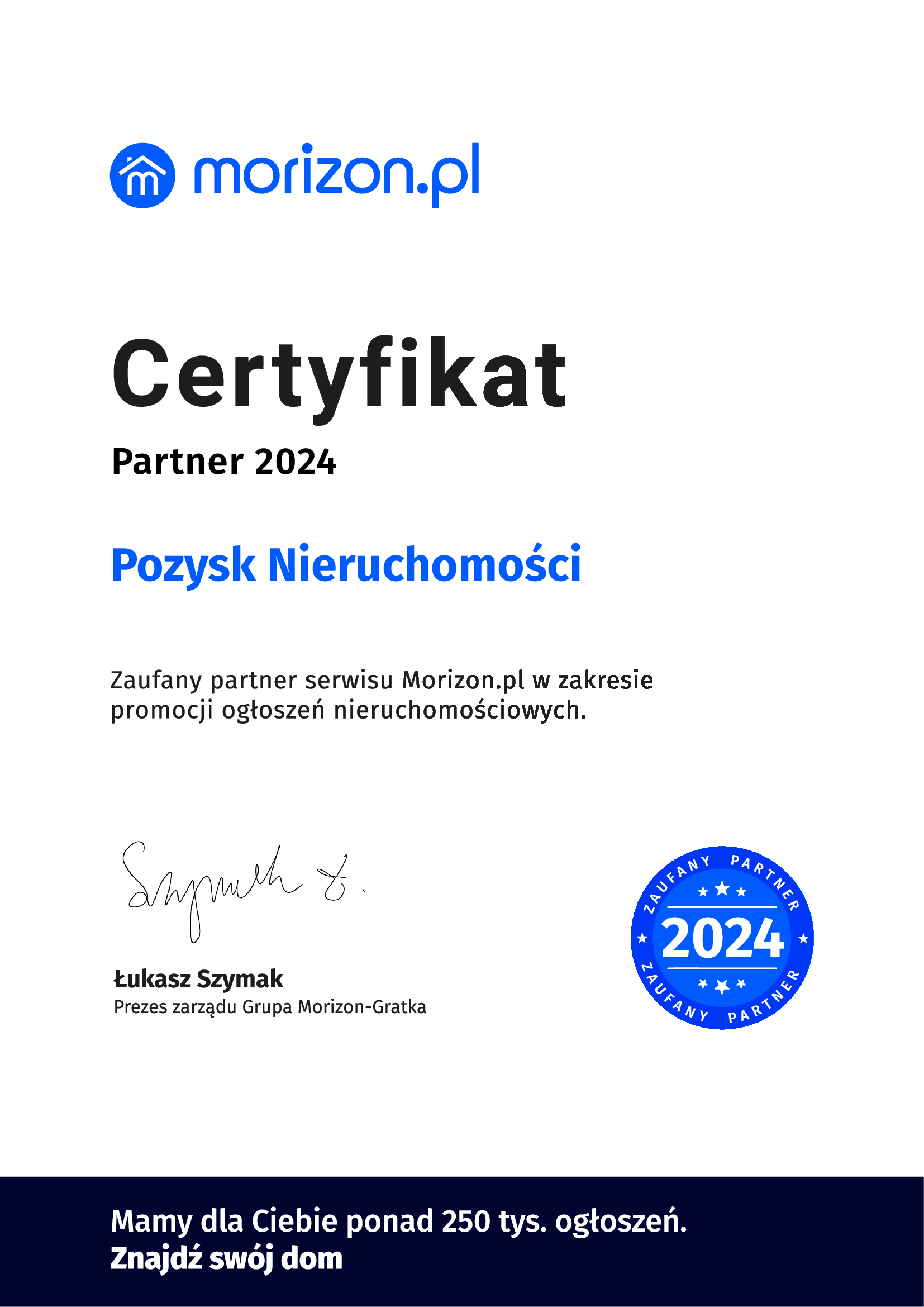 Certyfikat-partnerstwa-Morizon-2024-Pozysk-Nieruchomości